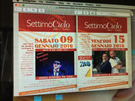 prossimi appuntamenti 2016